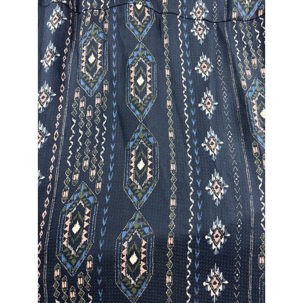 Haute Hippie Tribe Luna Navy Boho Wrap Dress - Picture 10 of 14